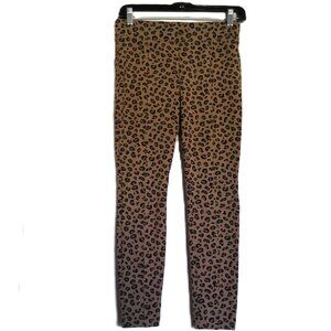 New Old Navy Stevie Cheetah Animal Print Leggings Black & Tan Stretch NWOT Sz S